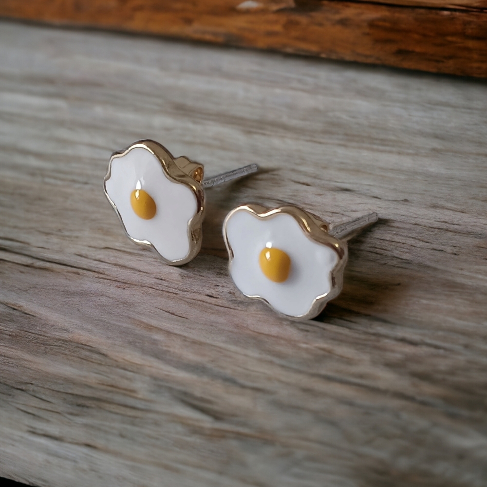 🌟3/$15 Fried Egg Earrings
